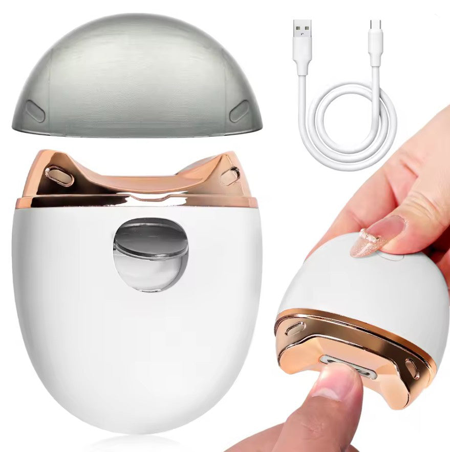 Aparat electric pentru taiatul unghiilor, Zola, incarcare prin USB, din plastic,, 8.5 x 6 cm, alb Aparat electric pentru taiatul unghiilor, Zola, incarcare prin USB, din plastic,, 8.5 x 6 cm, alb